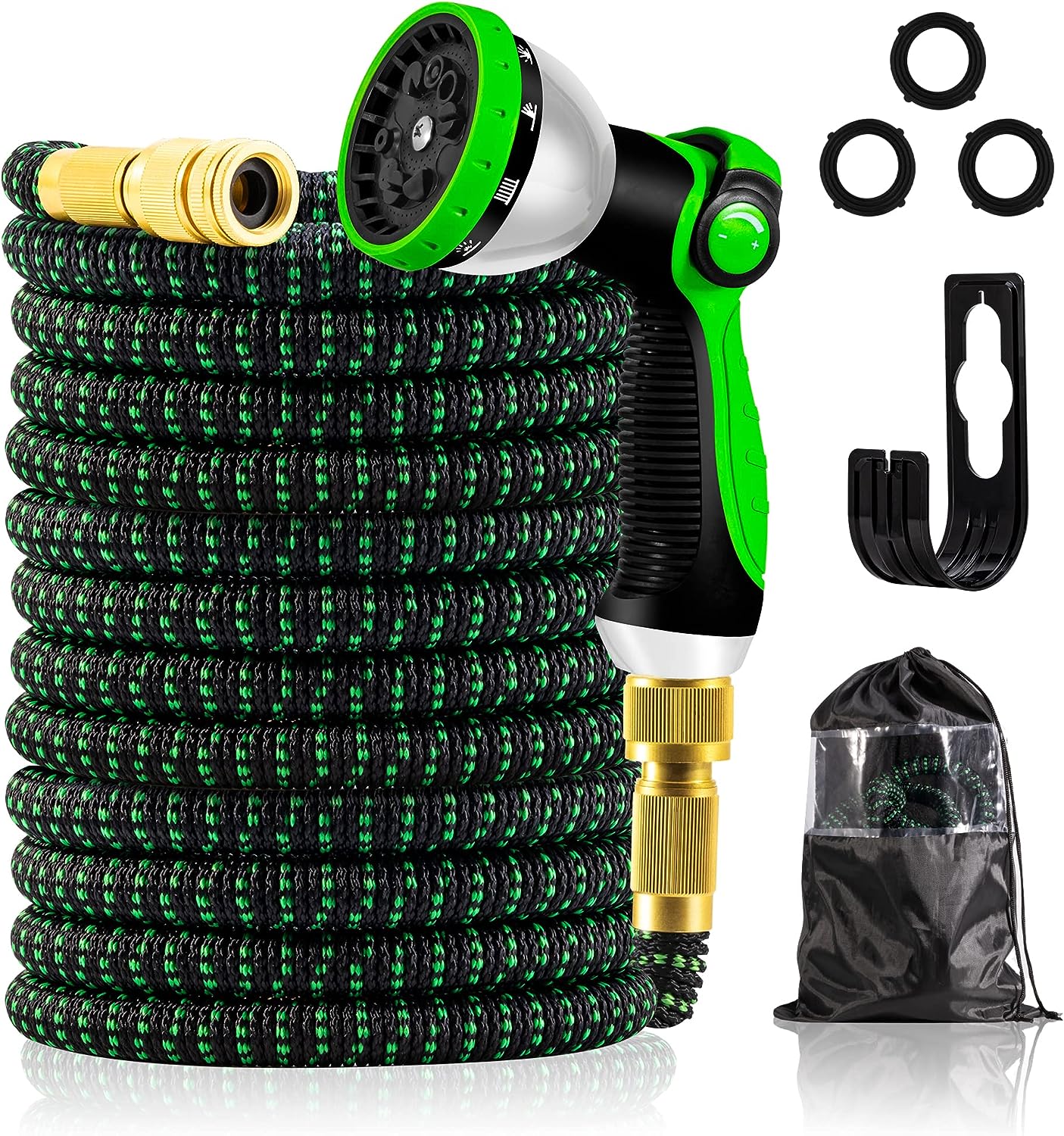 Eapandable garden hose 50ft(Green) – Yofidra